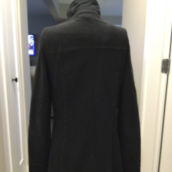 “Leave No Footprint “ an Eco Concious, Black Toggle Jacket , Organic Cotton - Picture 6 of 9